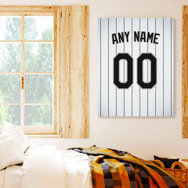 Chicago Jersey Custom Canvas Print Wall Art for Boy Girl Men Women Baseball Personalized Canvas Art